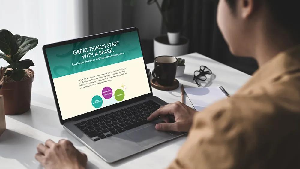 Level MPLS website on desktop, developed by LXE Digital as part of a custom WordPress site for a bold rebranding agency